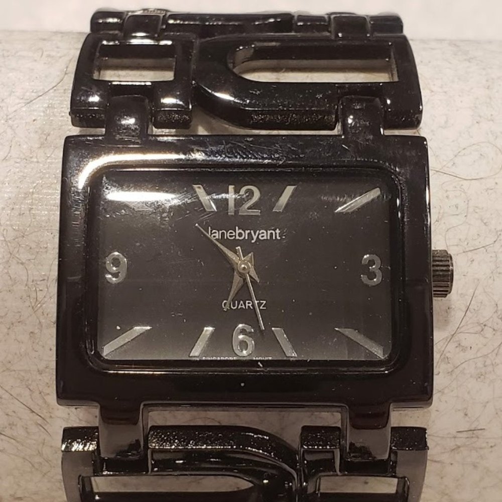 Lane Bryant Quartz Black Metal Watch